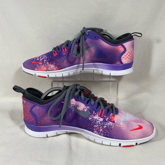 Nike Free TR Fit 4 Women's Galaxy Purple/Pink Running Shoes (629832-101) SZ 10 - Picture 2 of 12